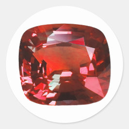 Ruby Gemstone Red Ronde Sticker