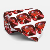 Ruby Gemstone Red Stropdas (Opgerold)