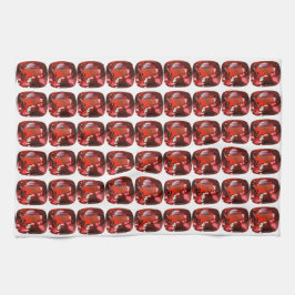 Ruby Gemstone Red Theedoek