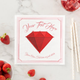 Ruby Gemstone. Sieraden. 40 Bruiloft Jubileum Servet