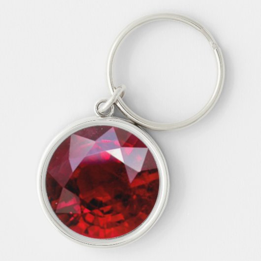 Ruby Gemstone Sleutelhanger (Voorkant)