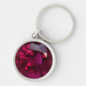 Ruby Gemstone Sleutelhanger (Voorkant)
