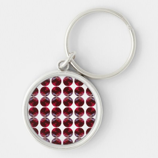 Ruby Gemstone Sleutelhanger (Voorkant)