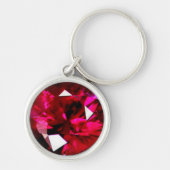 Ruby Gemstone Sleutelhanger (Voorkant)