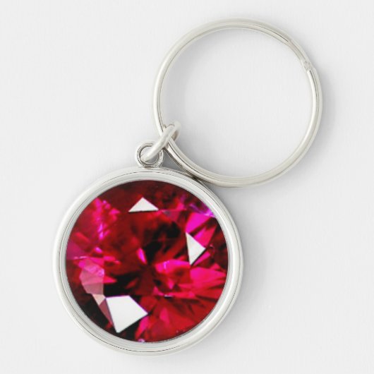 Ruby Gemstone Sleutelhanger (Voorkant)