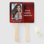 Ruby Glimmer Pageant Wavers 10 Pack Handwaaier (Voorkant en achterkant)