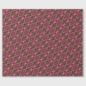 Ruby Gold Gemstone Pattern Elegant Chic Festive Cadeaupapier (Vlak)