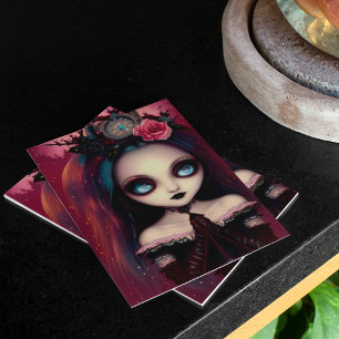 Ruby Gothic Illustration Christmas Kaart