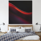Ruby Gradient Canvas Afdruk (Insitu (Slaapkamer))