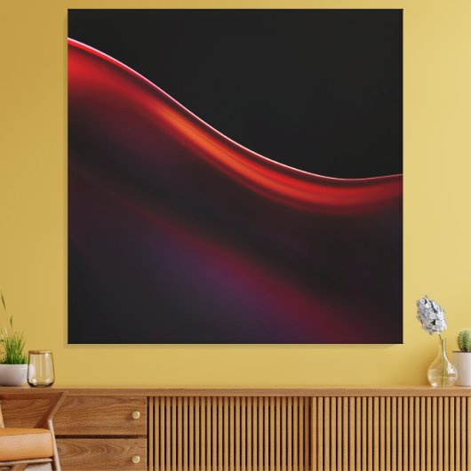 Ruby Gradient Canvas Afdruk (Insitu (Woonkamer))