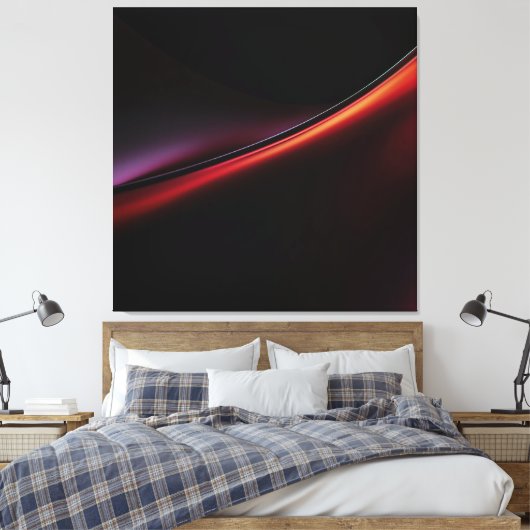 Ruby Gradient Canvas Afdruk (Insitu (Slaapkamer))