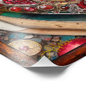 Ruby Granaatappel Hart Steampunk-serie Foto Afdruk (Hoek)