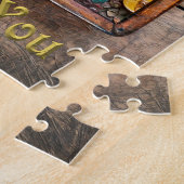 Ruby Granaatappel Hart Steampunk Serie Legpuzzel (Zijkant)