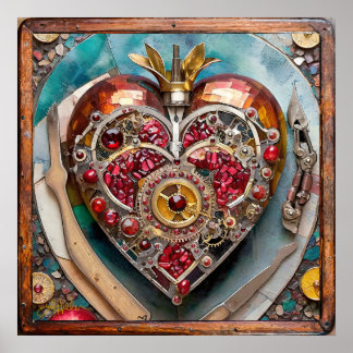 Ruby Granaatappel Hart Steampunk Serie Poster