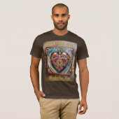 Ruby Granaatappel Hart Steampunk-serie T-shirt (Voorkant volledig)