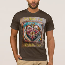 Ruby Granaatappel Hart Steampunk Serie T-shirt