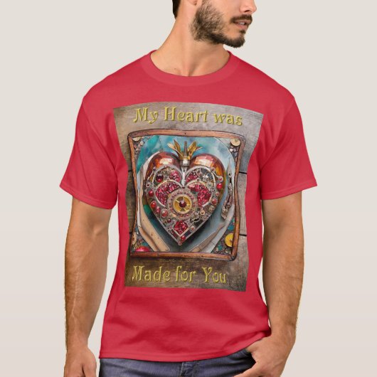 Ruby Granaatappel Hart Steampunk-serie T-shirt (Voorkant)