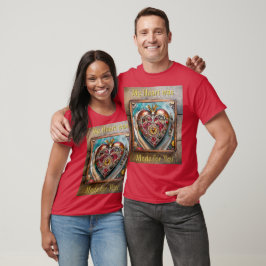 Ruby Granaatappel Hart Steampunk Serie T-shirt
