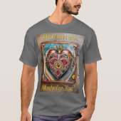 Ruby Granaatappel Hart Steampunk-serie T-shirt (Voorkant)