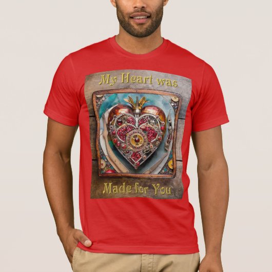 Ruby Granaatappel Hart Steampunk-serie T-shirt (Voorkant)
