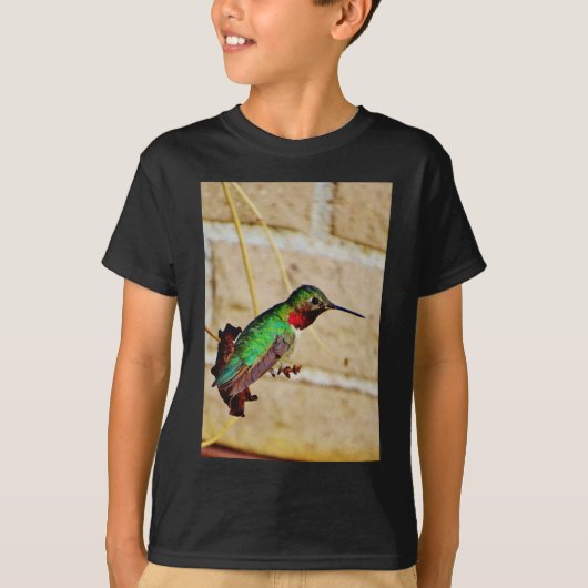 Ruby Green hummingbird T-shirt (Voorkant)