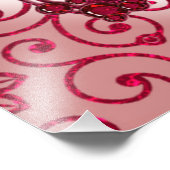 Ruby Happy 40th Wedding Jubileum Foto Afdruk (Hoek)