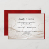 Ruby Heart 40th Jubileum Response Kaart (Voorkant / Achterkant)