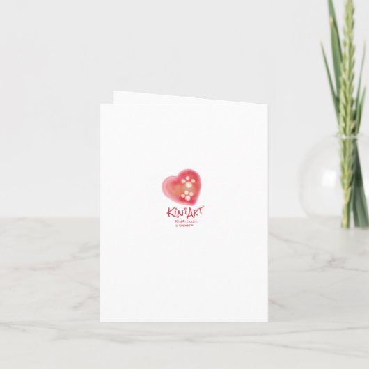 Ruby Heart Bedankkaart (Achterkant)