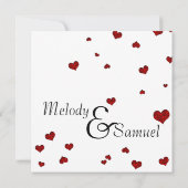 Ruby Heart Confetti Save the Date (Achterkant)