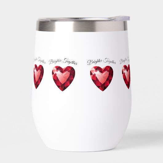 Ruby Heart Love Thermal mug Valentine Gift  (Links)