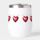 Ruby Heart Love Thermal mug Valentine Gift  (Voorkant)