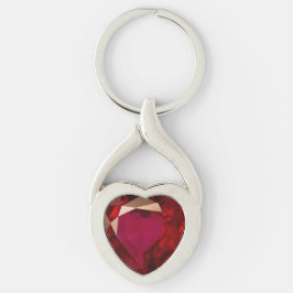 Ruby Heart Sleutelhanger
