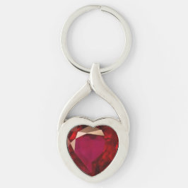 Ruby Heart Sleutelhanger