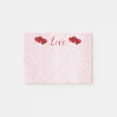 Ruby Hearts Love Post-It Notes (Voorkant)
