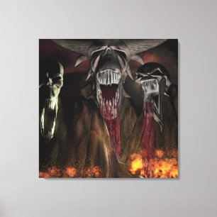 Ruby Herfsten Horror Art Canvas Afdruk