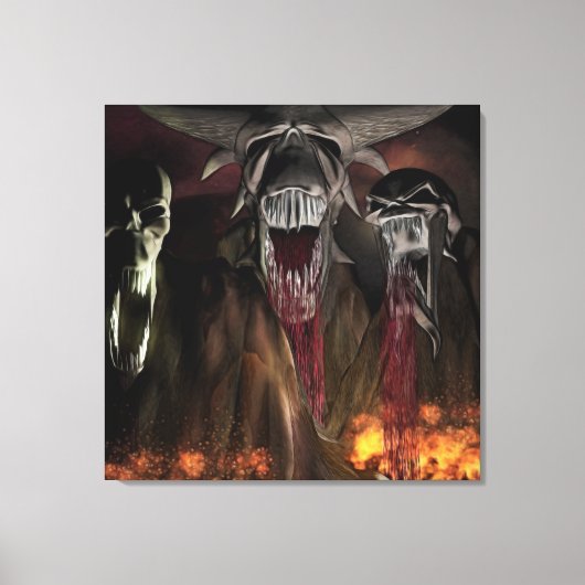 Ruby Herfsten Horror Art Canvas Afdruk (Voorkant)