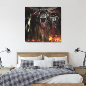Ruby Herfsten Horror Art Canvas Afdruk (Insitu (Slaapkamer))