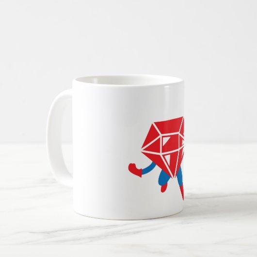 Ruby Hero Koffiemok (Voorkant links)