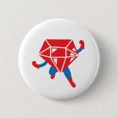 Ruby Hero Ronde Button 5,7 Cm (Voorkant)