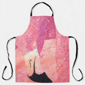 Ruby Het Flamingo Schilderij Schort (Voorkant)