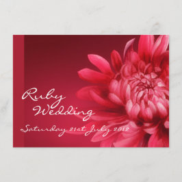 Ruby huwelijksfeest uitnodiging 40ste