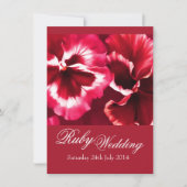 Ruby Huwelijksfeest Uitnodiging 40ste (Voorkant)