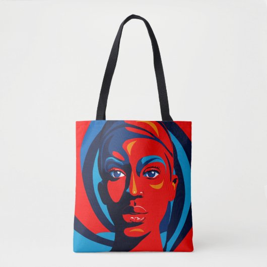 Ruby in ravishing rood tote bag (Voorkant)