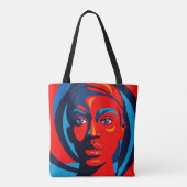 Ruby in ravishing rood tote bag (Achterkant)