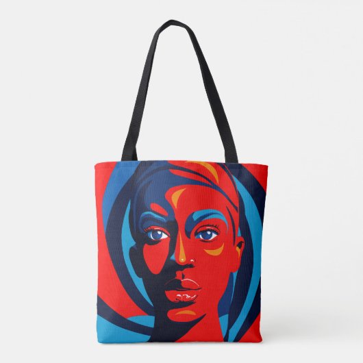 Ruby in ravishing rood tote bag (Achterkant)