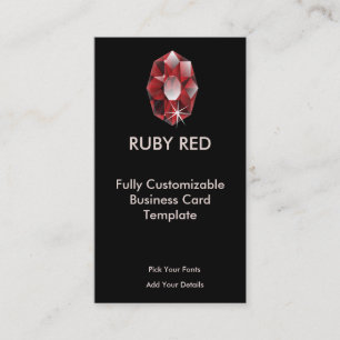 Ruby Jewel - Rode Ruby Logo Visitekaartje
