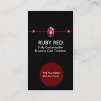 Ruby Jewelry - Red Ruby Rhinestone Logo