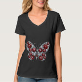 Ruby Jewels Rhinestone Butterfly Women's Top (Voorkant)