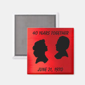 RUBY JUBILEUM-MAGNEET MAGNEET (Voorkant / Achterkant)