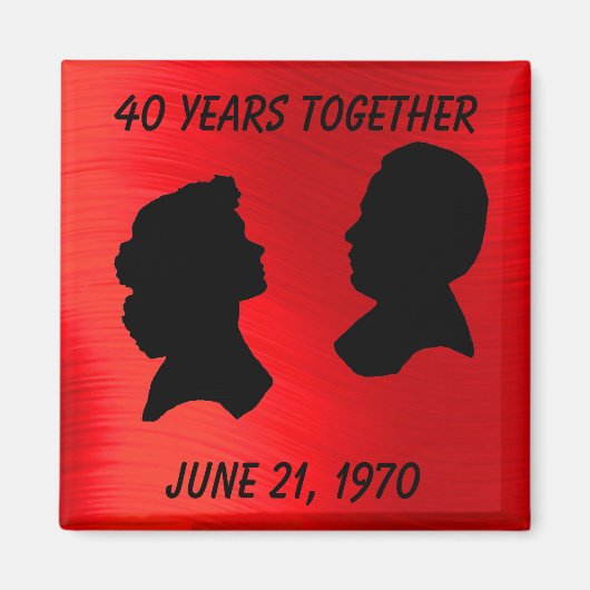 RUBY JUBILEUM-MAGNEET MAGNEET (Voorkant)